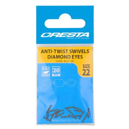 Cresta Anti-Twist Swivels Diamond Eyes 4723