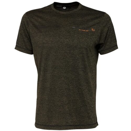 Savage Gear Fighter Strech majica Burnt Olive Melange